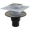 Сливной трап ALCAPLAST APV4344 подводка прямая, 105х105/50/75
