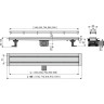 Водоотводящий желоб ALCAPLAST DOUBLE FIT&GO APZ13-DOUBLE9-550 с двухсторонней решеткой