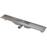 Водоотводящий желоб ALCAPLAST APZ106-950 PROFESSIONAL с порогами для цельной решетки, низкий, горизонтальный слив