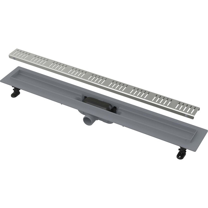 Водоотводящий желоб ALCAPLAST SIMPLE APZ10-650M с порогами для перфорированной решетки