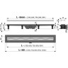 Водоотводящий желоб ALCAPLAST SIMPLE APZ8-950M с порогами для перфорированной решетки