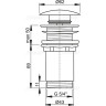 Водослив ALCAPLAST A395 для умывальника click/clack 5/4
