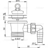 Водослив сифона ALCAPLAST A33P для мойки 6/4