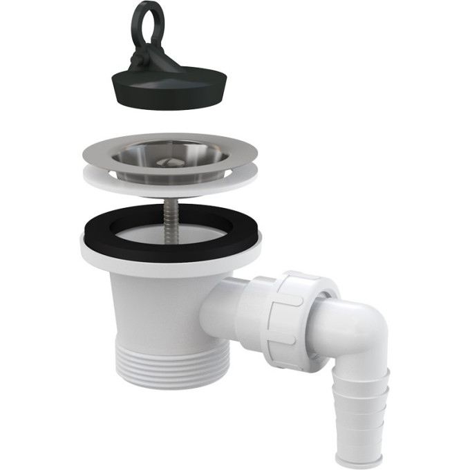 Водослив сифона ALCAPLAST A33P для мойки 6/4