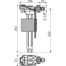 Впускной механизм ALCAPLAST A160P-3/8