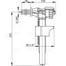 Впускной механизм ALCAPLAST A15-3/8 с боковой подводкой (для керамических бачков)