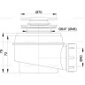 Выпускной комплект ALCAPLAST A466-50 click/clack