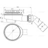 Выпускной комплект ALCAPLAST A492CR для душевого поддона с толстыми стенами, хромированный