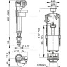 Выпускной комплект ALCAPLAST SA2000 1/2