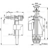 Выпускной комплект ALCAPLAST с двойной кнопкой, впускной механизм А16, 3/8''