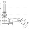 Выпускной комплект ALCAPLAST A462-50 с гидрозатвором и коленом