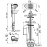 Выпускной комплект ALCAPLAST SA08S 1/2