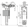 Выпускной комплект ALCAPLAST SA2000K 1/2