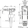 Выпускной комплект ALCAPLAST со стоп кнопкой, впускной механизм А15 3/8''